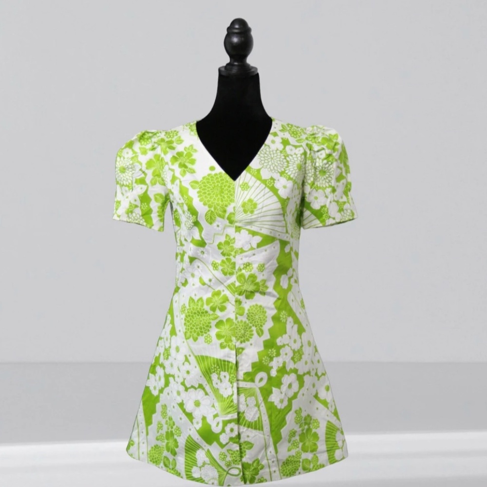 Vintage 1970's HOT PANTS two piece DRESS and SHORTS matching set